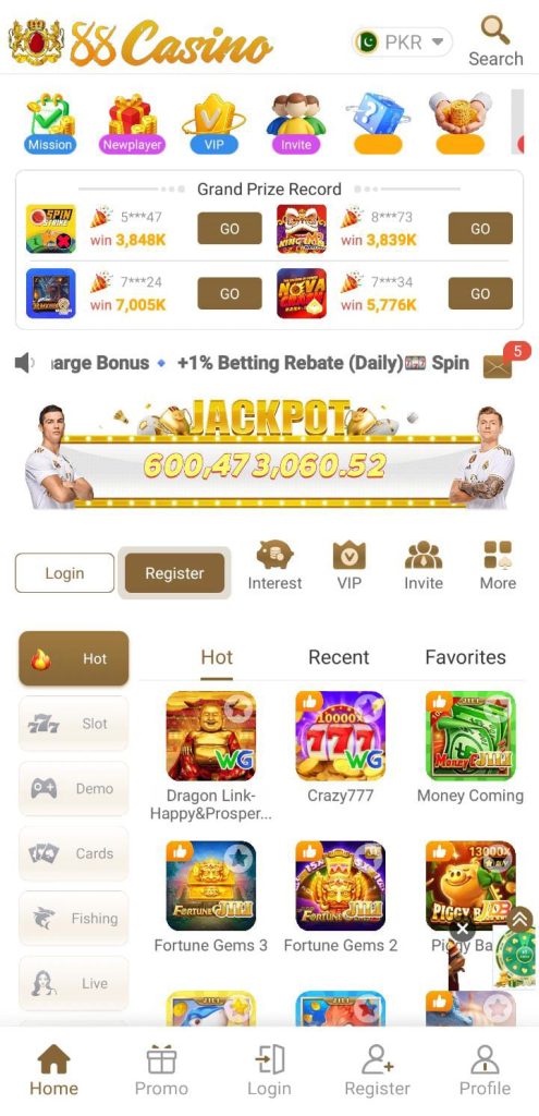 88CASINO Game